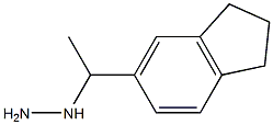1-(1-(2,3-dihydro-1H-inden-6-yl)ethyl)hydrazine Structure