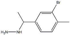 1-(1-(3-bromo-4-methylphenyl)ethyl)hydrazine 구조식 이미지