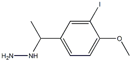 1-(1-(3-iodo-4-methoxyphenyl)ethyl)hydrazine 구조식 이미지