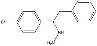 1-(1-(4-bromophenyl)-2-phenylethyl)hydrazine Structure