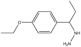 1-(1-(4-ethoxyphenyl)propyl)hydrazine 구조식 이미지