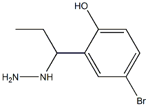 1-(1-(5-bromo-2-hydroxyphenyl)propyl)hydrazine Structure