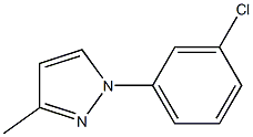 1-(3-chlorophenyl)-3-methyl-1H-pyrazole Structure