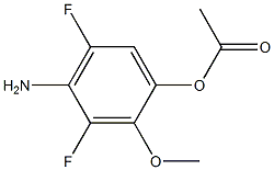 1-(4-Amino-3,5-difluoro-2-methoxy-phenyl)-acetic acid 구조식 이미지