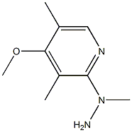 1-(4-methoxy-3,5-dimethylpyridin-2-yl)-1-methylhydrazine Structure