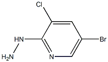 1-(5-bromo-3-chloropyridin-2-yl)hydrazine 구조식 이미지