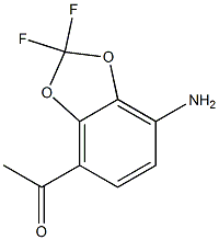 1-(7-Amino-2,2-difluoro-benzo[1,3]dioxol-4-yl)-ethanone 구조식 이미지