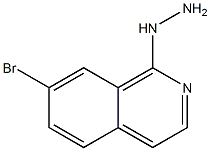 1-(7-bromoisoquinolin-1-yl)hydrazine 구조식 이미지