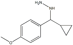 1-(cyclopropyl(4-methoxyphenyl)methyl)hydrazine Structure