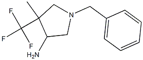 1-Benzyl-4-methyl-4-trifluoromethyl-pyrrolidin-3-ylamine Structure