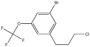 1-bromo-3-(3-chloropropyl)-5-(trifluoromethoxy)benzene 구조식 이미지