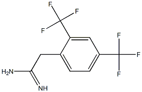 2-(2,4-bis(trifluoromethyl)phenyl)acetamidine 구조식 이미지