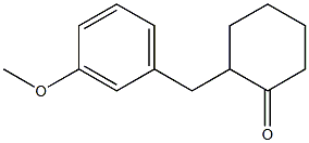 2-(3-methoxybenzyl)cyclohexanone 구조식 이미지