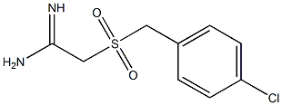 2-(4-chlorobenzylsulfonyl)acetamidine Structure