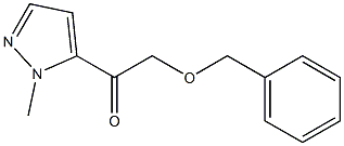 2-(benzyloxy)-1-(1-methyl-1H-pyrazol-5-yl)ethanone 구조식 이미지