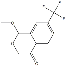 2-(dimethoxymethyl)-4-(trifluoromethyl)benzaldehyde Structure