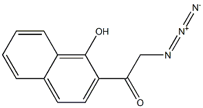 2-azido-1-(1-hydroxynaphthalen-2-yl)ethanone Structure