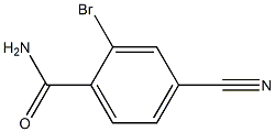 2-bromo-4-cyanobenzamide Structure