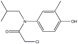 2-chloro-N-(4-hydroxy-3-methylphenyl)-N-isobutylacetamide Structure