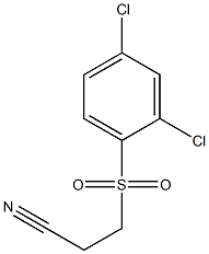 3-(2,4-dichlorophenylsulfonyl)propanenitrile Structure