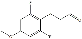 3-(2,6-difluoro-4-methoxyphenyl)propanal Structure