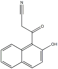 3-(2-hydroxynaphthalen-1-yl)-3-oxopropanenitrile 구조식 이미지