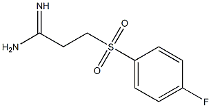 3-(4-fluorophenylsulfonyl)propanamidine Structure