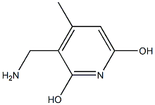 3-(aminomethyl)-4-methylpyridine-2,6-diol 구조식 이미지