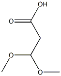 3,3-dimethoxypropanoic acid Structure