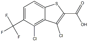 3,4-dichloro-5-(trifluoromethyl)benzo[b]thiophene-2-carboxylic acid Structure