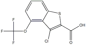 3-chloro-4-(trifluoromethoxy)benzo[b]thiophene-2-carboxylic acid 구조식 이미지