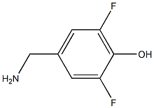 4-(aminomethyl)-2,6-difluorophenol 구조식 이미지