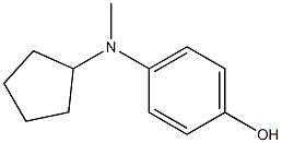 4-(cyclopentylmethylamino)phenol Structure
