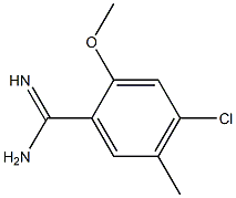 4-chloro-2-methoxy-5-methylbenzamidine Structure