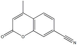 4-methyl-2-oxo-2H-chromene-7-carbonitrile 구조식 이미지