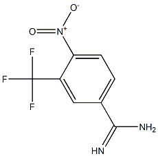 4-nitro-3-trifluoromethyl benzamidine Structure