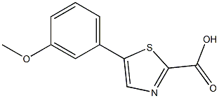 5-(3-methoxyphenyl)thiazole-2-carboxylic acid Structure