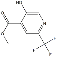 5-Hydroxy-2-trifluoromethyl-isonicotinic acid methyl ester Structure