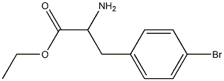 ethyl 2-amino-3-(4-bromophenyl)propanoate 구조식 이미지