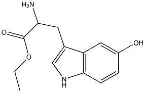 ethyl 2-amino-3-(5-hydroxy-1H-indol-3-yl)propanoate 구조식 이미지