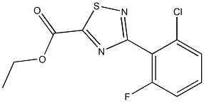 ethyl 3-(2-chloro-6-fluorophenyl)-1,2,4-thiadiazole-5-carboxylate Structure