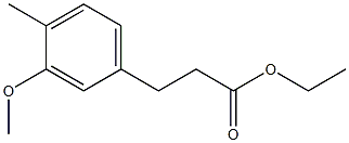 ethyl 3-(3-methoxy-4-methylphenyl)propanoate 구조식 이미지