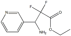 ethyl 3-amino-2,2-difluoro-3-(pyridin-3-yl)propanoate 구조식 이미지