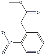 methyl 2-(3-nitropyridin-4-yl)acetate Structure