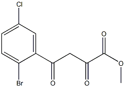 methyl 4-(2-bromo-5-chlorophenyl)-2,4-dioxobutanoate Structure