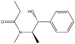 N-((1R,2R)-1-hydroxy-1-phenylpropan-2-yl)-N-methylpropionamide Structure