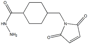 4-N-Maleimidomethylcyclohexane-1-carboxylhydrazide Structure