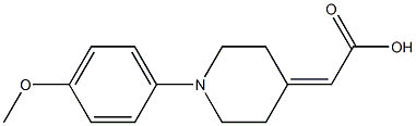2-(1-(4-methoxyphenyl)piperidin-4-ylidene)acetic acid Structure