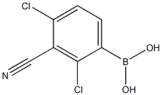 3-Cyano-2,4-dichlorobenzeneboronic acid Structure