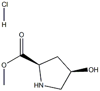 (2R,4R)-Methyl 4-hydroxypyrrolidine-2-carboxylate hydrochloride 구조식 이미지